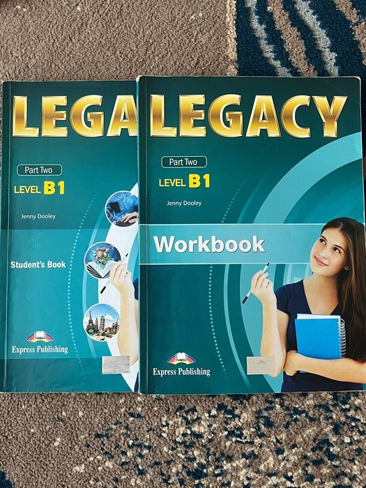 Учебници и учебни тетрадки Legacy [B1-три части; grammar-четири части]