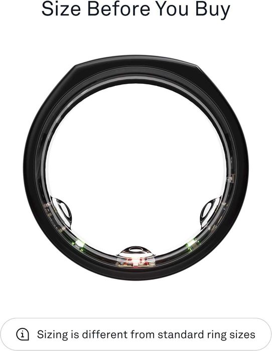 Oura Ring Gen3 Heritage Black, Size 10 — умное кольцо