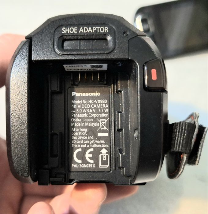 Panasonic hc vx 980 4k camera video nu ag ac dvx gh sony canon s