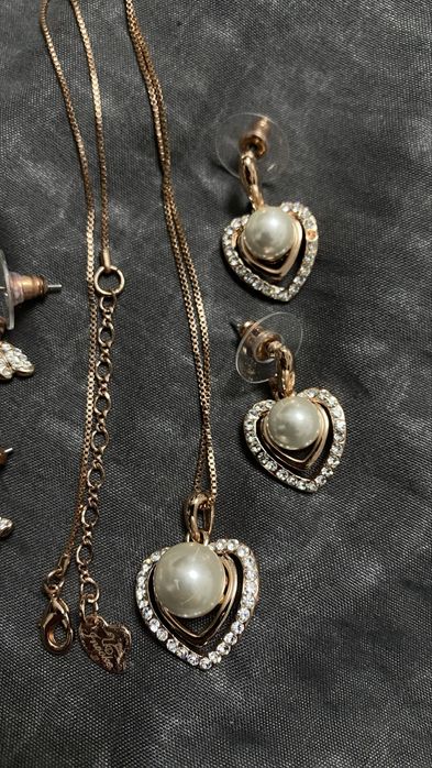 Invoke бижута обеци и комплект колие Сваровски гривна