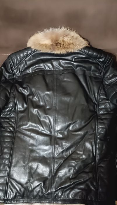 Луксозно Кожено Мъжко Яке.