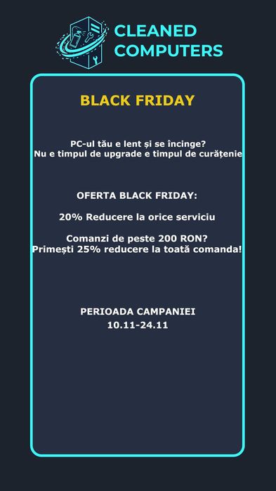 Servicii Mentenanta Hardware - Software - Reparatii PC/Laptop/PS4/PS5