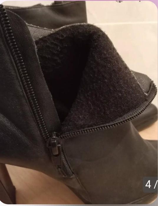 Сапоги осенние кожанные