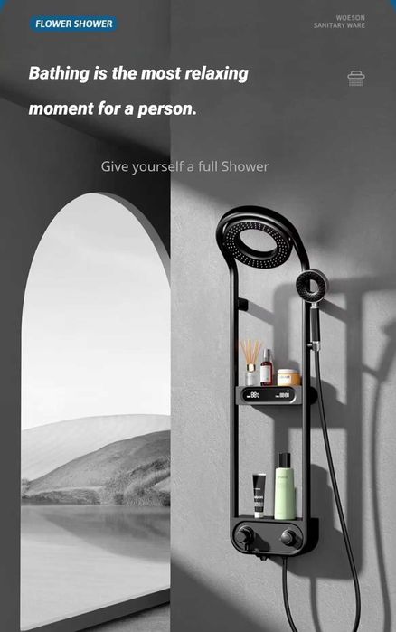 Модерен мултифункционален душ за баня с дисплей