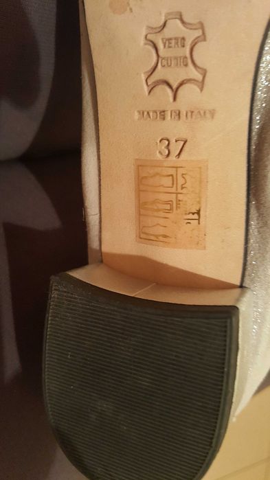 Pantofi fri piele italienesti + balerini aurii