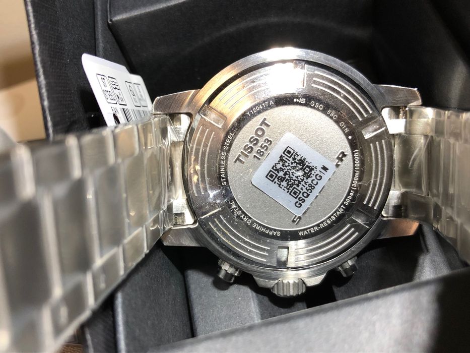 Ceas Tissot Seastar 1000 Chronograph Black, Bratara Metalica