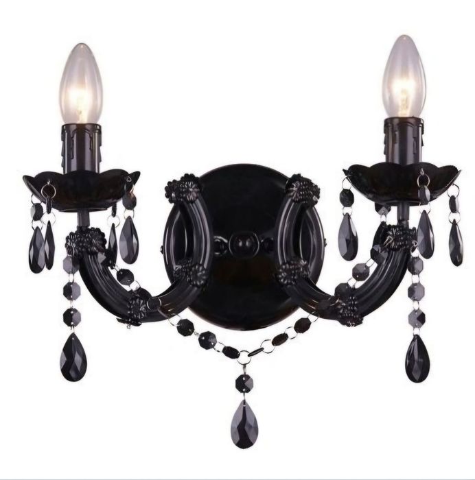 Aplica pentru perete cu margele negre din sticla 
Este noua, nefolosit