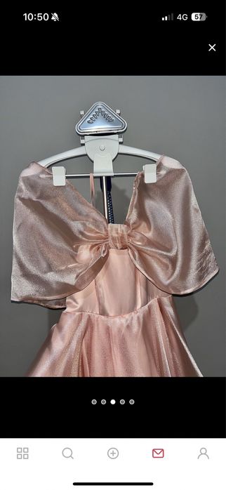 Блестящее розовое платье!