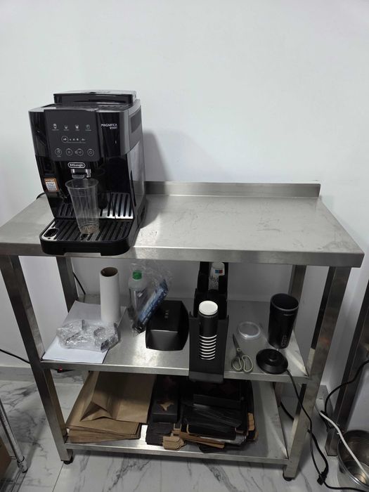 Masa inox cu doua polite