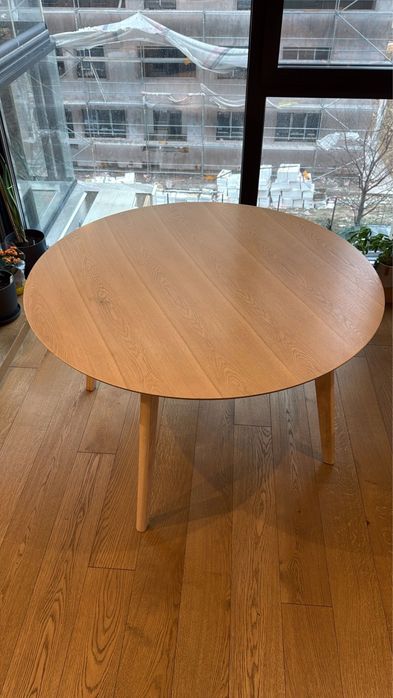 Masa rotunda Kave Home, 120 cm diametru lemn