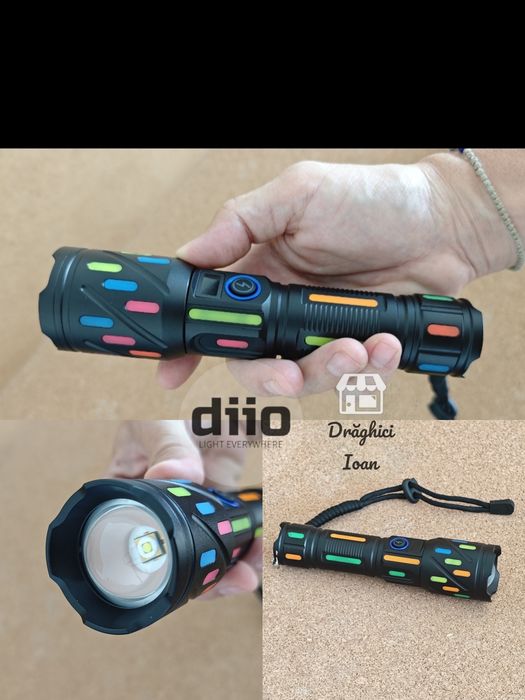 Lanterna LASER M60 v2 UPGRADED - led M60 LASER pt.distanta < 1,4km cu afisaj digital
