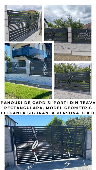 Porți, garduri metalice, balustrade interioare la comanda