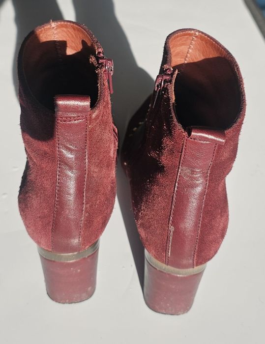 Боти естествен велур