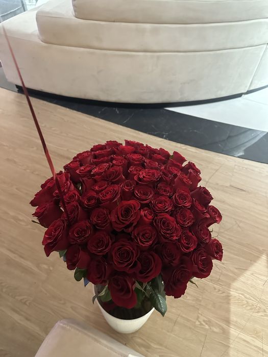 Цветы 71роза красный г.Тараз