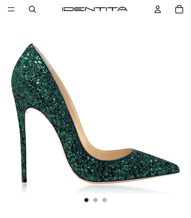 Високи дамски остри обувки Identita