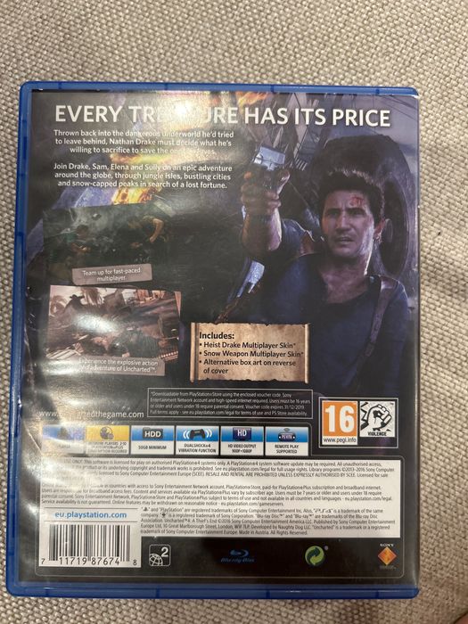 Игра Uncharted 4 ps4