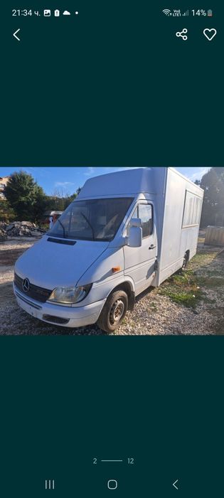 Мерцедес Спринтер 2.2 ЦДИ Mercedes Sprinter 2.2 CDI САМО НА ЧАСТИ