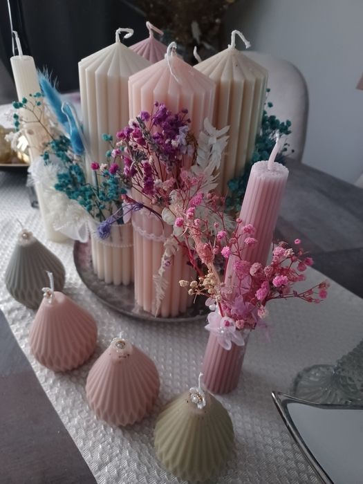 Vând lumânări handmade 80 lei  cele mari și 50  cele mici  per  bucată