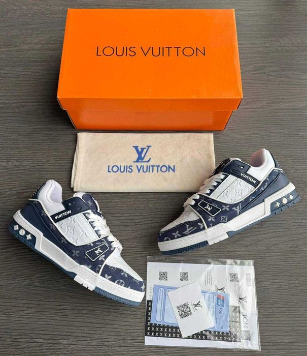 Adidasi Louis Vuitton Trainers Denim Navy BLue - Unisex
