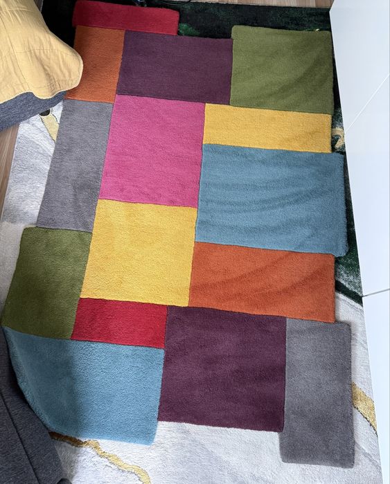 Covor Flair Rugs-Collage Multi 120x180 cm din lana, multicolor stare