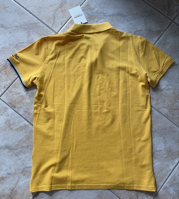 Жълта  мъжка тениска с яка на Iceberg