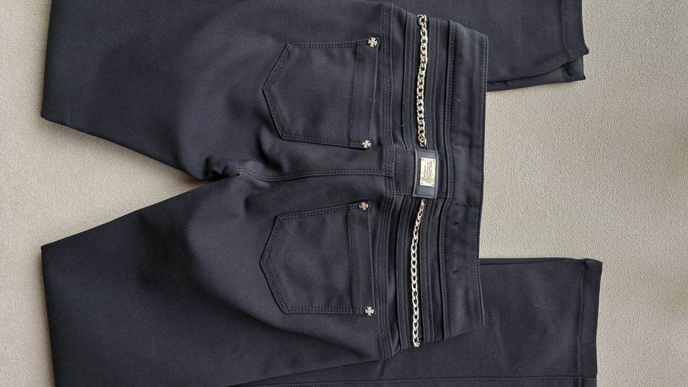 Philipp Plein Панталон черен скини тип клин