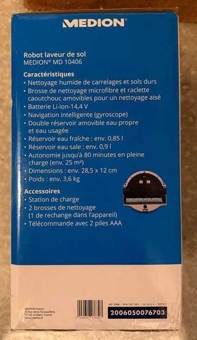 MEDION Life 10406 - robot smart curățare umedă podele & pardoseli