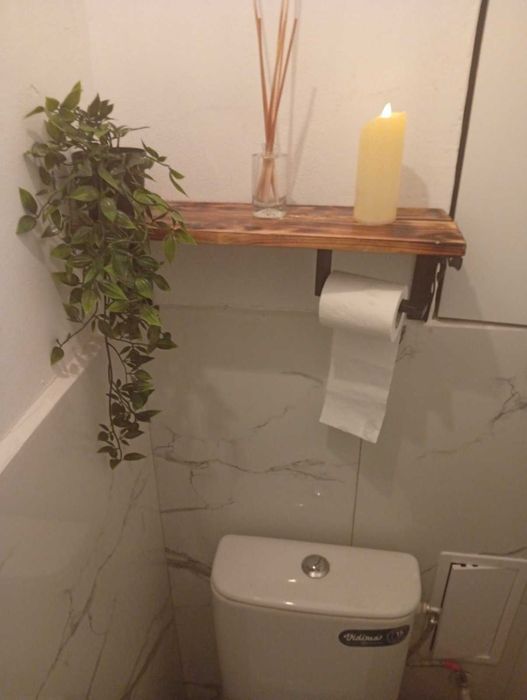 НОВА Дървена ретро етажерка винтидж дизайн - ръчна изработка