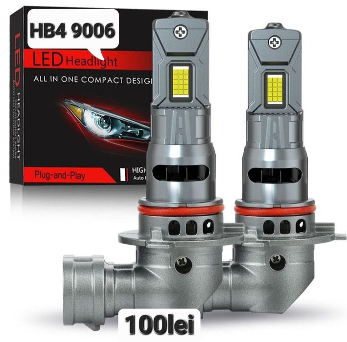 Becuri LED HB4 9006 Canbus  12V  30000LM set 2buc