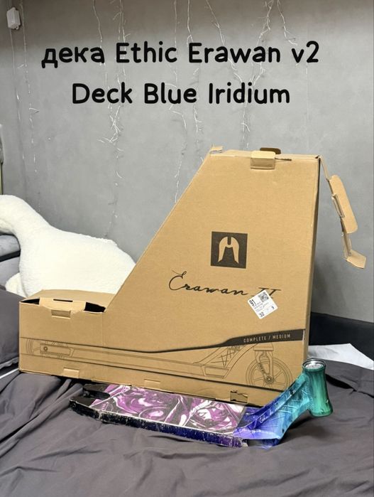 дека Ethic Erawan v2 Deck Blue Iridium