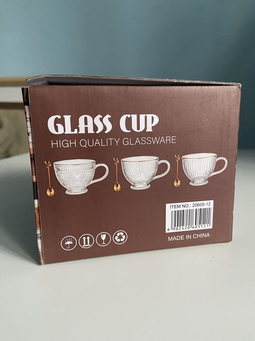 Чашка стеклянная