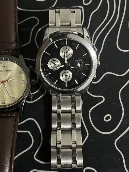 наручные часы, EArmani и Tissot