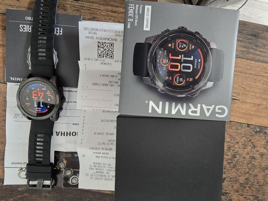 Garmin fenix 8 51 mm.Amoled,Sappfire.11.2025 г.