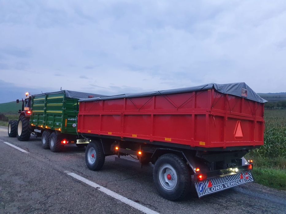 Remorca reconditionata complet,cauciucuri ,furtune,prelata noi