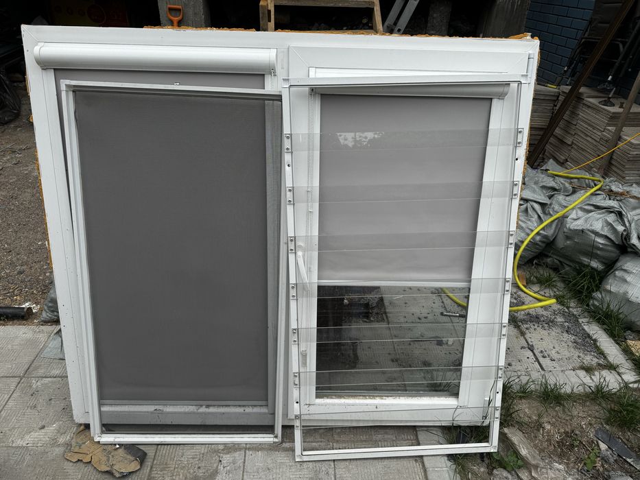 Окно пластик 70 профиль Funke 129x147