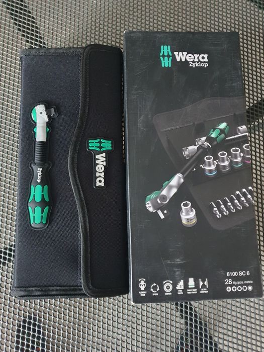 Trusa WERA 8100 SC 6 Zyklop Speed Ratchet 1/2 - 28 pcs