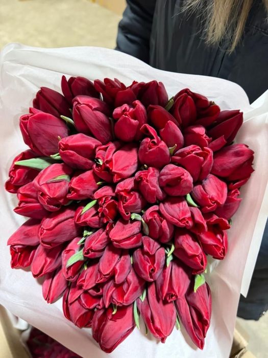 Цветы, букет, тюльпаны