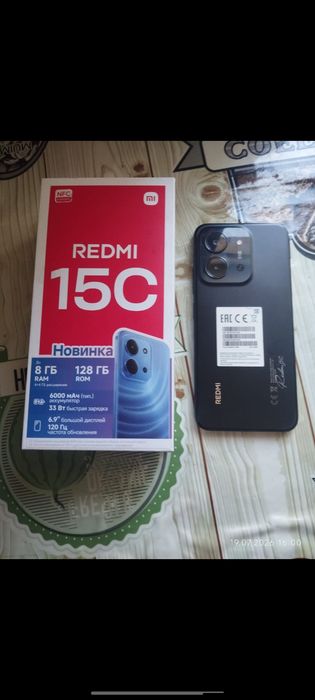Redmi 15С Оригинал док коробка всё есть