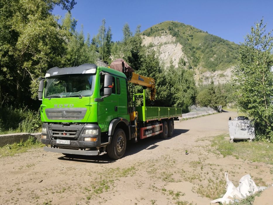 Манипулятор 12 тонн Алматы. Грузоперевозки Аренда