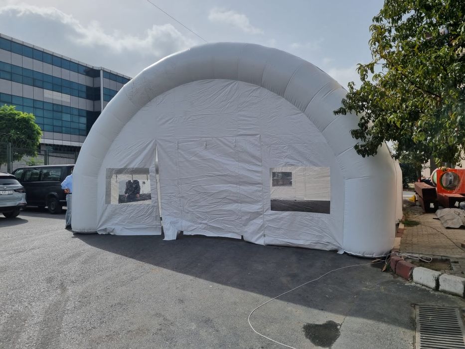 Надуваема шатра барут под наем