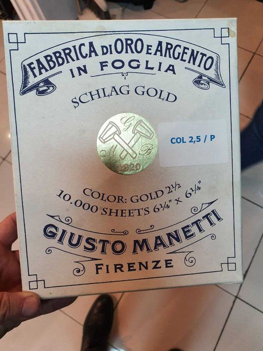 Поталь и сусальное золото.  Италия. Manetti, Federico Andretti.