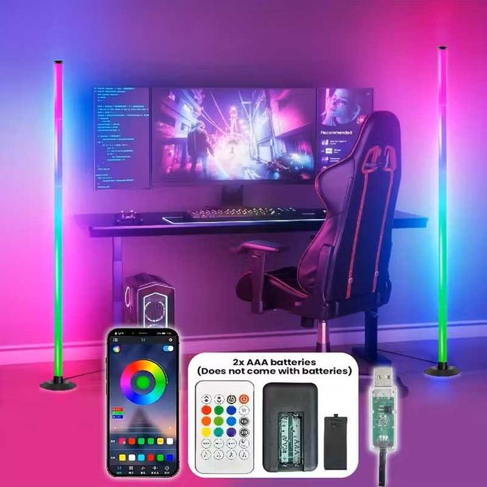 2 RGB лампи 120см