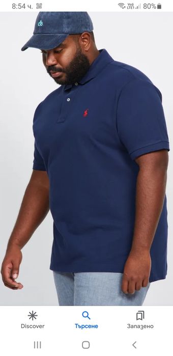 POLO Ralph Lauren Pique Cotton  / 2XL НОВО! ОРИГИНАЛ! Мъжка Тениска!