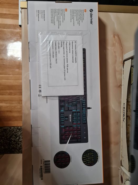 Геймърска клавиатура DENVER