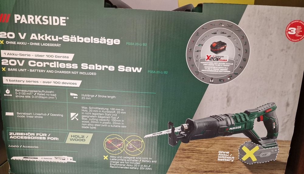 Fierăstrău sabie PARKSIDE