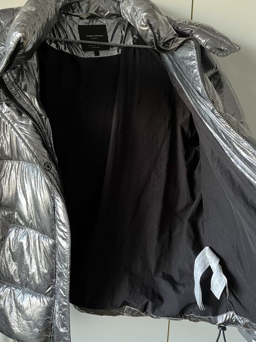 Geaca Zara, marimea S, argintiu metalizat