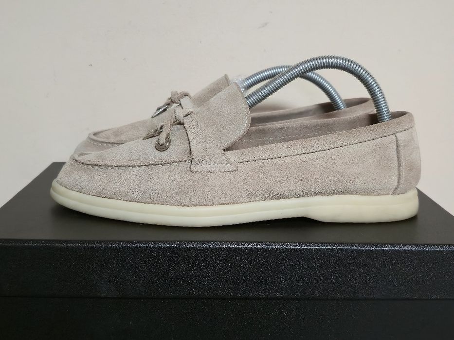 Loro Piana оригинални дамски бежови мокасини  лоуфъри