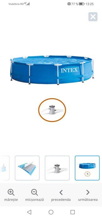 Piscina 305x76, cu filtru și copertina