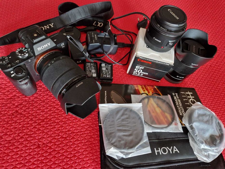 SONY A7-II 24MP Full-Frame + 3 обектива