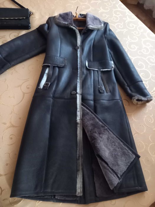 Дубленка женская длинная